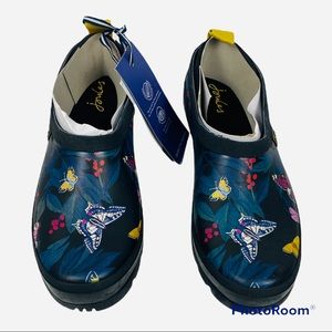 JOULES  rain clogs "butterflies" sz 9